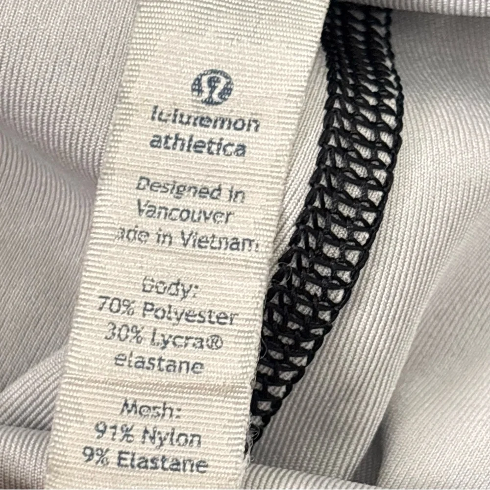 Lululemon Pace Rival Crop Leggings W/ Pockets Size 6 Freckle Flower Black White